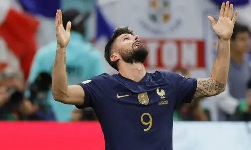 Die französische Nationalmannschaft: Das legendäre Tribute des Stade de France an Olivier Giroud
